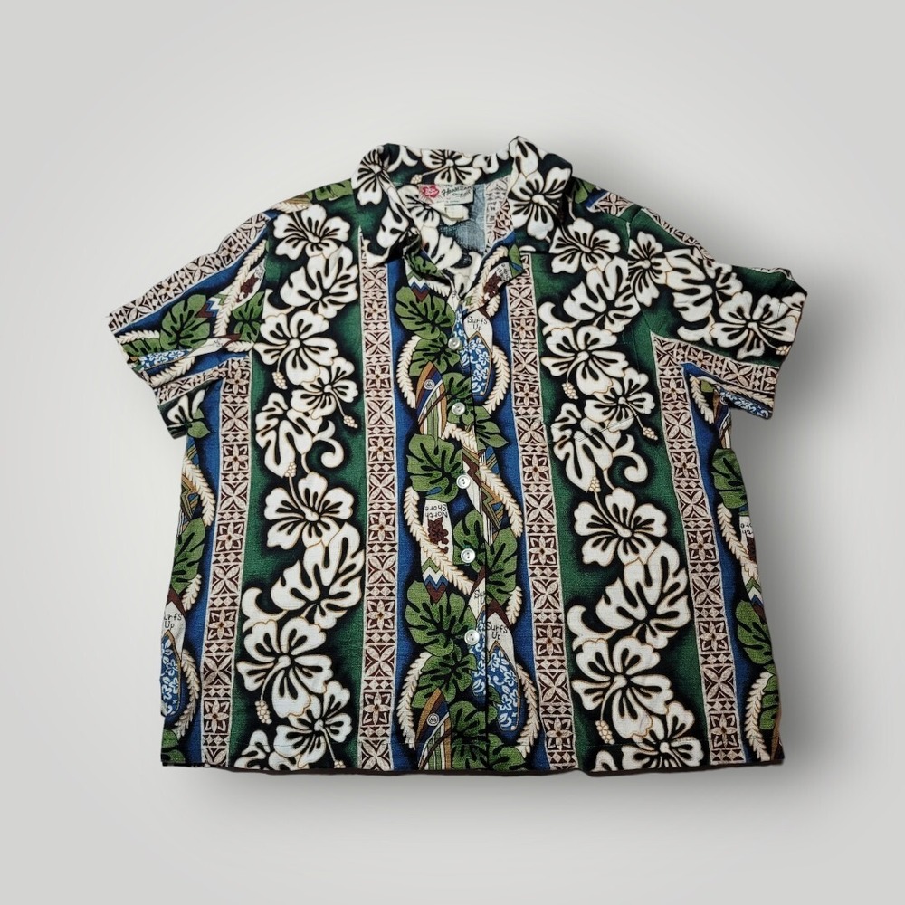 Hilo Hattie The Hawaiian Original Women Button Up Shirt Made In Hawaii Floral M